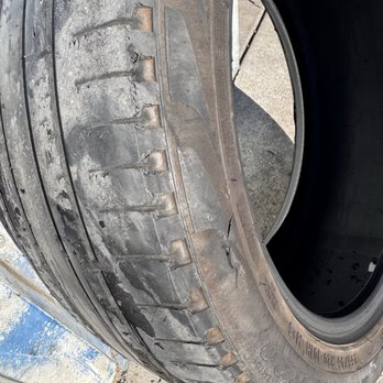 Golden State Tires - Replaced this bald and slashed tire. - Tires Near Me - Gorman, California Golden State Tires - Replaced this bald and slashed tire. - Tires Near Me - Gorman, California