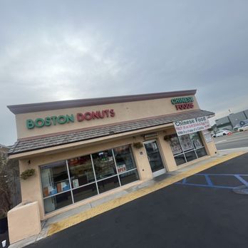Boston Donuts - the front of the building - Donuts Near Me - Fullerton, California