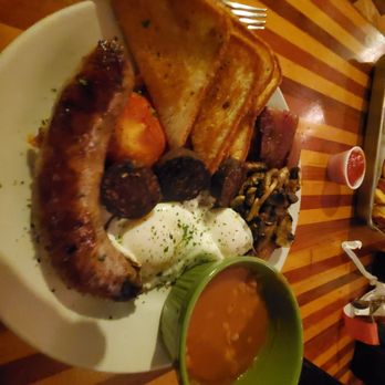 The Bulldog Pub & Grille - Full English breakfast with blood pudding and fried bread. - Gastropubs Near Me - LaGrange, Ohio The Bulldog Pub & Grille - Full English breakfast with blood pudding and fried bread. - Gastropubs Near Me - LaGrange, Ohio
