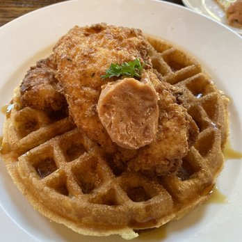 The Brunch Apothecary - Chicken and churro waffle - Breakfast & Brunch Near Me - Dacula, Georgia