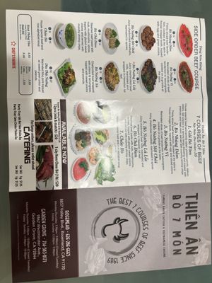 Menu photo 2 Thien An Bo 7 Mon Rosemead, CA