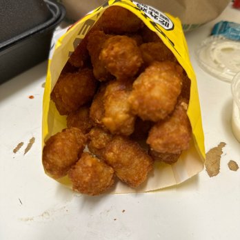 Hey Chicken! - Tatter totts has absolutely no seasoning. Crunchy but bland as hell. - Chicken Shop Near Me - Walnut, California