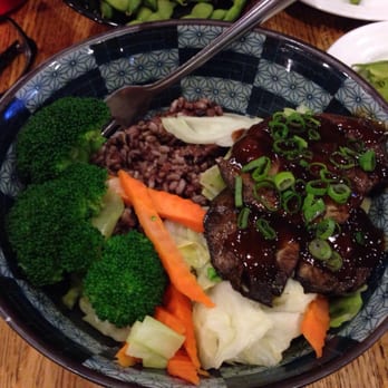 Kamisama Ramen - Portobello mushroom rice bowl. This dish is just k. - Japanese Near Me - Bakersfield, California Kamisama Ramen - Portobello mushroom rice bowl. This dish is just k. - Japanese Near Me - Bakersfield, California