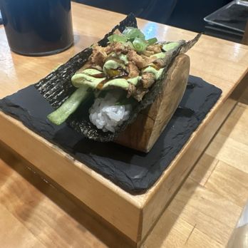 Sugo Hand Roll Bar - Salmon skin hand roll - Sushi Bars Near Me - Seattle, Washington Sugo Hand Roll Bar - Salmon skin hand roll - Sushi Bars Near Me - Seattle, Washington
