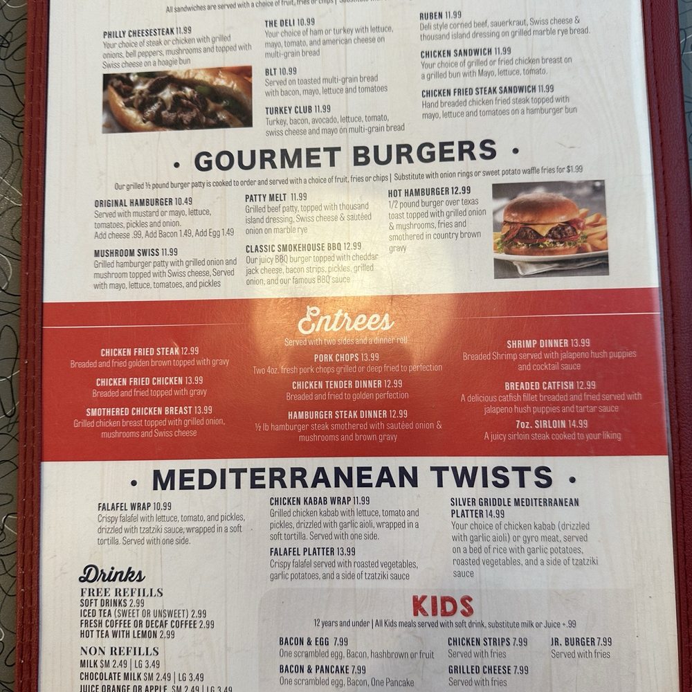 Silver Griddle Diner - Menu - Breakfast & Brunch Near Me - Pryor, Oklahoma