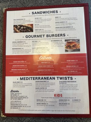 Menu photo 1 Silver Griddle Diner Pryor, OK