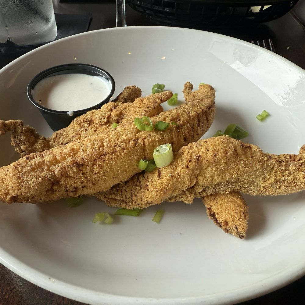 Kulture - Catfish strips with watery ranch - Southern Near Me - Houston, Texas Kulture - Catfish strips with watery ranch - Southern Near Me - Houston, Texas