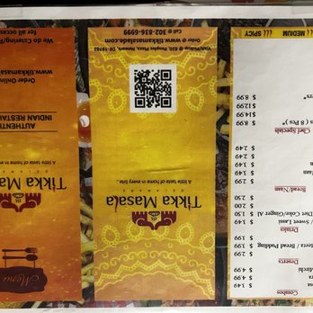 Tikka Masala - Menu - Indian Near Me - Newark, Delaware