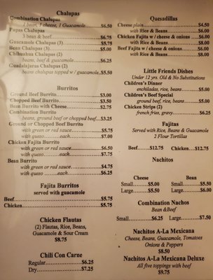 Menu photo 2 Casa Blanca Big Spring, TX Menu photo 2 Casa Blanca Big Spring, TX