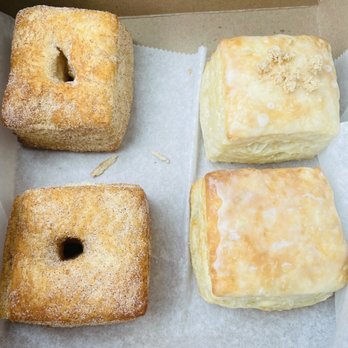 Dulceology - Two churro, one original glaze, one apple pie donuts - Bakeries Near Me - Baltimore, Maryland