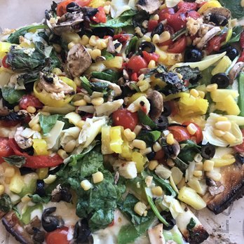 Pieology Pizzeria Southbay Pavillion Mall - Veggie Gluten Free Pizza. Not my favorite crust but glad they had it as an option - Pizza Near Me - Carson, California