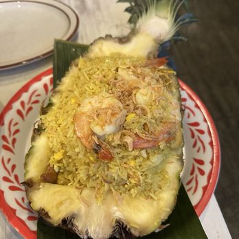 Suwun Thai Home Cooking - Pineapple Fried rice. - Thai Near Me - Albany, New York Suwun Thai Home Cooking - Pineapple Fried rice. - Thai Near Me - Albany, New York