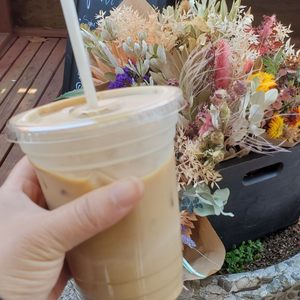 Photo of Wrecking Ball Coffee Roasters - San Francisco, CA, United States. Almond latte