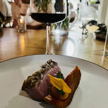 Heritage - Fourth Course  sonoma county duck breast  squash, date butter, autumn spice & seeds - Modern European Near Me - Long Beach, California