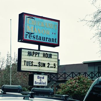 Chuckanut Manor Seafood & Grill - Roadside signage - Seafood Near Me - Bow, Washington Chuckanut Manor Seafood & Grill - Roadside signage - Seafood Near Me - Bow, Washington