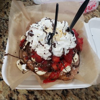 Churrito Loco - Mazapán icecream bananas and strawberries - Desserts Near Me - Colton, California Churrito Loco - Mazapán icecream bananas and strawberries - Desserts Near Me - Colton, California