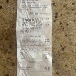 Domino's Pizza - Receipt