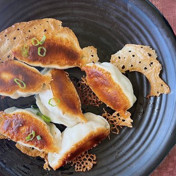 Brochette Dumpling - 金牌虾仁锅贴 Shrimp, Pork, & Chive Potstickers | 6 pc-$11.98 - Dim Sum Near Me - San Francisco, California
