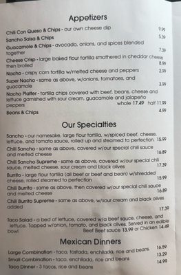 Menu photo 1 Sancho's Davenport, IA