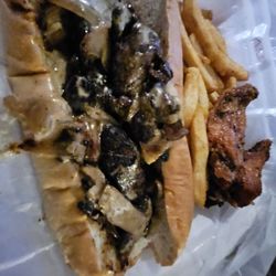 Pints & Pies Neighborhood Pub - Oak Marinated Sirloin Cheesesteak