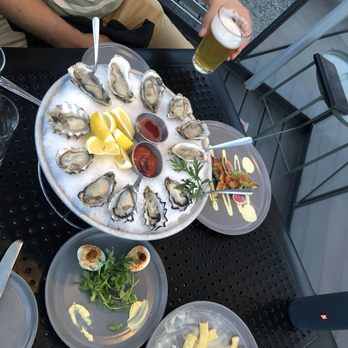 American Elm - Deviled eggs, oysters, crispy pork belly and buttered noodles - New American Near Me - Denver, Colorado
