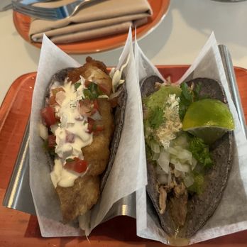 Oyamel - Pescado Baja California (fried seasonal fish taco) & carnitas - Mexican Near Me - Washington, DC, District of Columbia