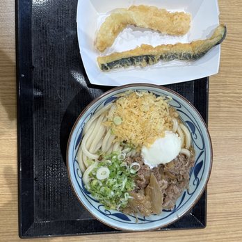 Marugame Udon - Squid, Zucchini, Nikutama - Japanese Near Me - Arcadia, California Marugame Udon - Squid, Zucchini, Nikutama - Japanese Near Me - Arcadia, California