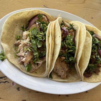 La Bamba - Trio of tacos: chicken, carnitas and cecina. - Mexican Near Me - Big Bear Lake, California La Bamba - Trio of tacos: chicken, carnitas and cecina. - Mexican Near Me - Big Bear Lake, California