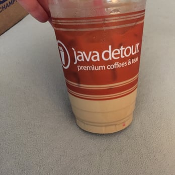 Java Detour - Iced almond milk white mocha. - Coffee & Tea Near Me - Red Bluff, California