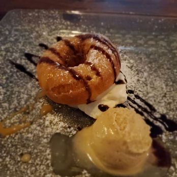 Blue 11 - Fresh made donut with caramel banana ice cream - Seafood Near Me - Saint Thomas, Virgin Islands
