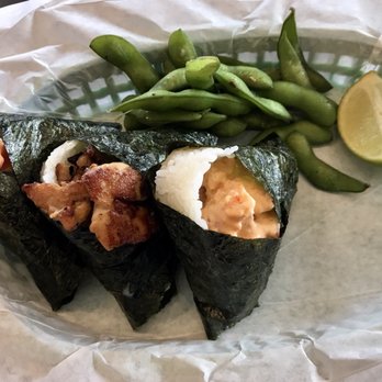 Oori Triangles - Spicy Ahi Tuna Triangle, Chicken Teriyaki Triangle, and Spicy Shrimp Triangle ~($10) - Japanese Near Me - Oakland, California Oori Triangles - Spicy Ahi Tuna Triangle, Chicken Teriyaki Triangle, and Spicy Shrimp Triangle ~($10) - Japanese Near Me - Oakland, California