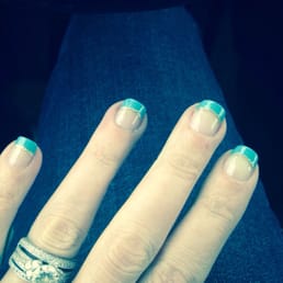 French mani with a updated spring twist! French mani with a updated spring twist!
