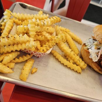 Wulf Burger - Chicken sandwich with fries - Burgers Near Me - McKinney, Texas