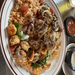 Shrimp, Steak and Rice! Very Yummy! Shrimp, Steak and Rice! Very Yummy!