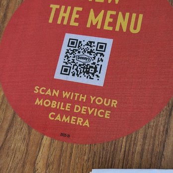 Denny's - Download menu directly to your phone. They also have disposable paper menu's available. - American Near Me - Wickenburg, Arizona