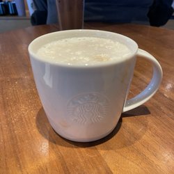 Starbucks - Real mugs and glasses!! I love it.
