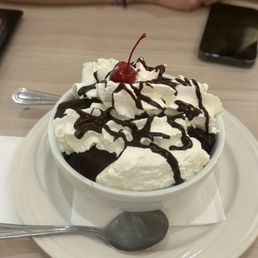 Hot Fudge Brownie Sundae