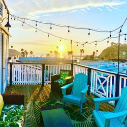 Hermosa Hotel - Sunrise view from one of the two balconies (Ocean View Deluxe Room).
