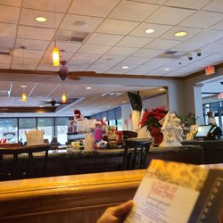 Stax Omega Diner - Cashier, dessert, and main entrance