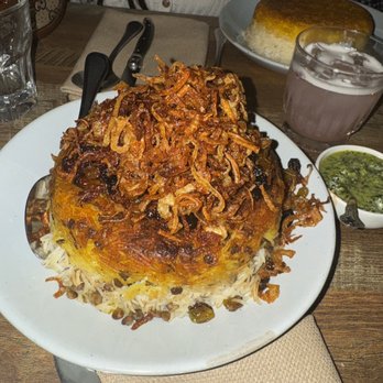 Delbar Middle Eastern - Bas rice with raisin and lentil - Persian/Iranian Near Me - Atlanta, Georgia