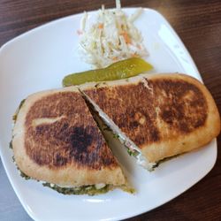 Williams Fresh Cafe - Pesto chicken panini with extra pesto