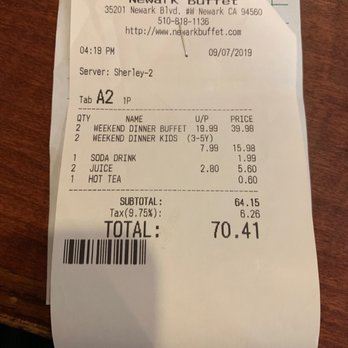 Newark Buffet - 2 adults and 2 kids - Buffets Near Me - Newark, California Newark Buffet - 2 adults and 2 kids - Buffets Near Me - Newark, California