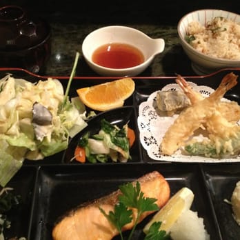 Inaba Restaurant - Tempura & Salmon Shio (just w/salt & pepper)... - Japanese Near Me - Torrance, California