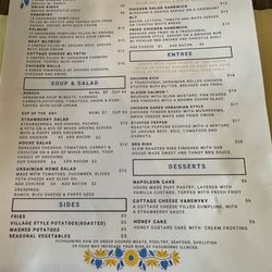 Touch of Ukraine - Menu circa 08/02/2023