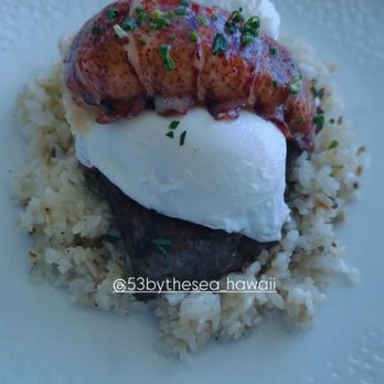 53 By The Sea - Steak & eggs with added lobster tail - Seafood Near Me - Honolulu, Hawaii 53 By The Sea - Steak & eggs with added lobster tail - Seafood Near Me - Honolulu, Hawaii