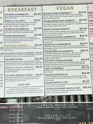 Menu photo 5 Victory Caffe Van Nuys, CA