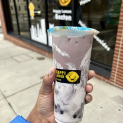 Happy Lemon - A8. Purple Taro Milk Tea with Boba Cold