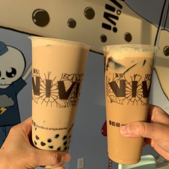 Vivi Bubble Tea - 3Q milk tea, tiramisu milk tea with herbal jelly (large) - Bubble Tea Near Me - San Marcos, California Vivi Bubble Tea - 3Q milk tea, tiramisu milk tea with herbal jelly (large) - Bubble Tea Near Me - San Marcos, California
