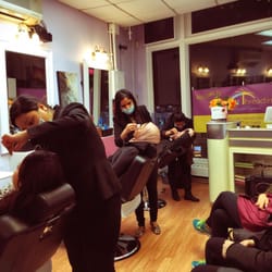 Boston Threading - Always packed with the people, not much waiting time.. Oh hello you want to be pretty right, so deal with it. Ya'll love it.