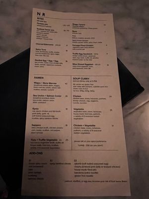 Menu photo 8 NR New York, NY Menu photo 8 NR New York, NY